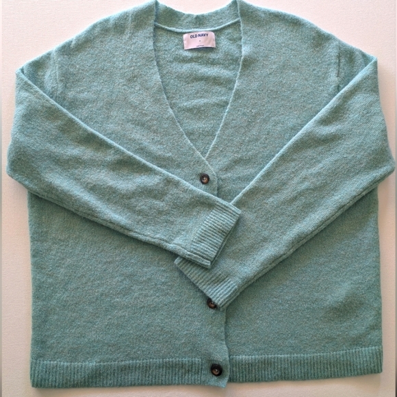 Old Navy Medium Women's Cardigan Button Robin's Color Mint Soft Lounge Loose - Picture 1 of 8